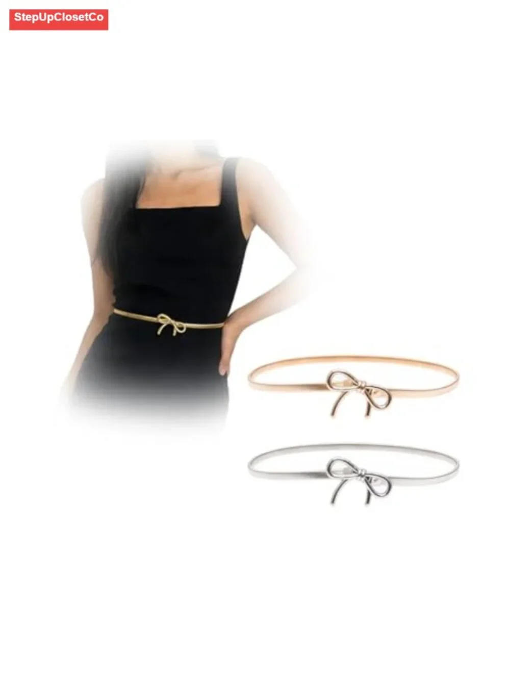 Adjustable Waist Chain Belt Women Bow Butterfly Alloy Link Belts